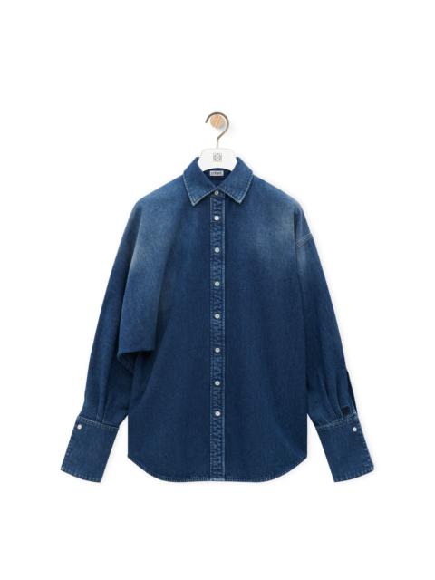 Loewe Draped shirt in denim