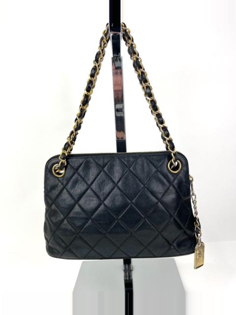 CHANEL CHANEL Bag Quilted Lambskin Leather Chain Vintage Black Mini Shoulder  Bag Preowned, gmayer1
