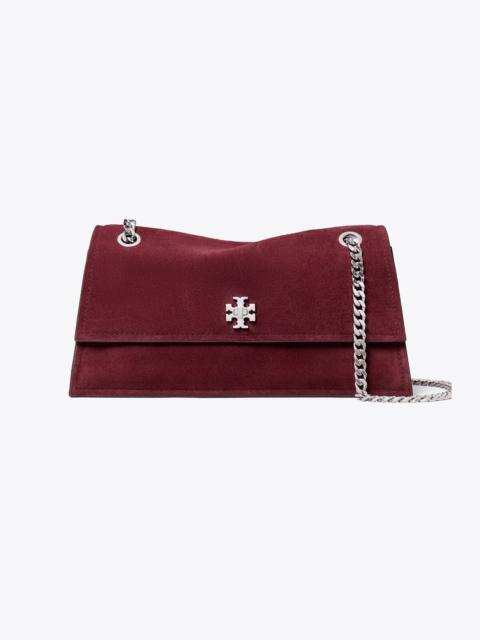 TORY BURCH Kira Turnlock Suede Shoulder Bag