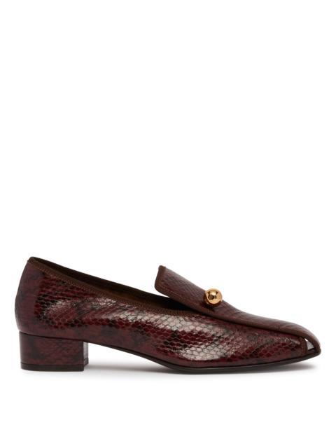 herbert levine Burgundy Leather Showtime Pumps