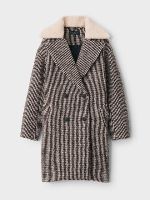 rag & bone Mina Wool Cocoon Plaid Coat