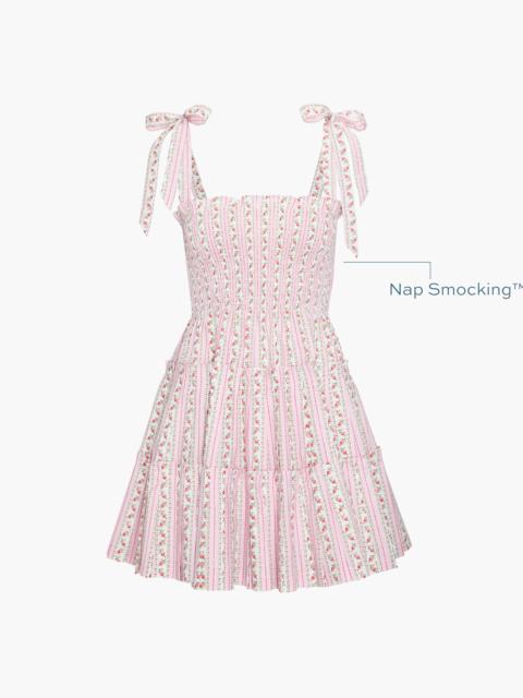 Hill House Home The Ribbon Charlotte Nap Dress - Pink Floral Dot Stripe