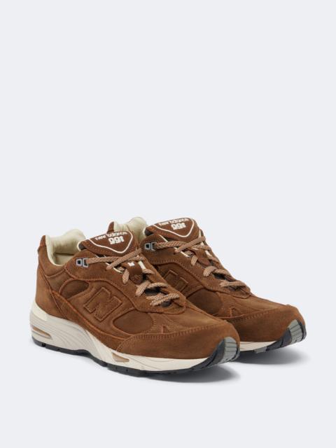 New Balance MiUK991 suede sneakers