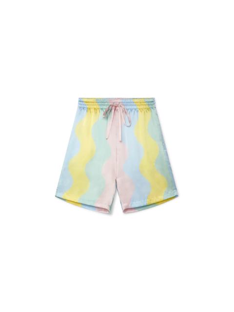 CASABLANCA Casa Shell Wave Silk Shorts