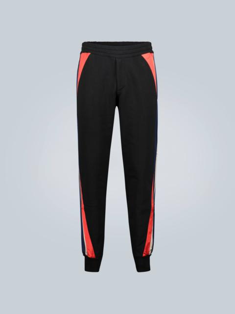 Alexander McQueen Jogger sweatpants with patch inserts