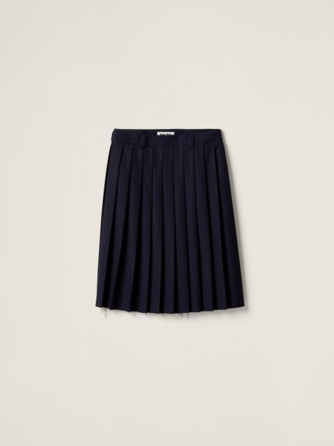 Miu Miu Pleated Batavia skirt