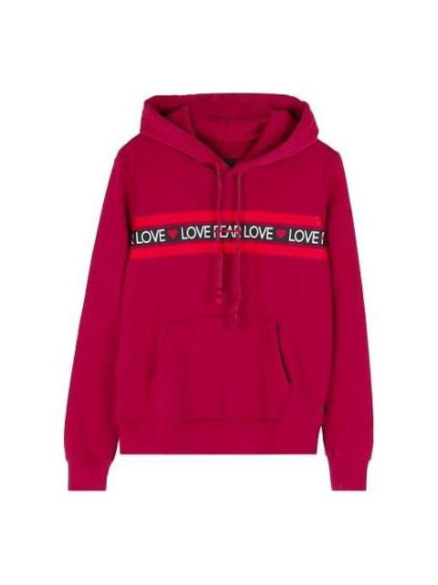 Converse (WMNS) Converse Love the Progress Print Hoodie 'Red' 10017330-A02