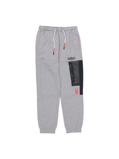 Nike Nike Solid Color Casual Fleece Lined Sports Long Pants Gray CK6664-091