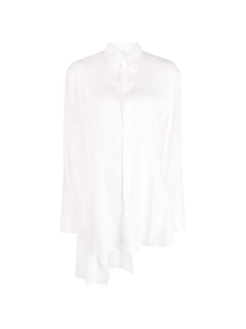 Yohji Yamamoto asymmetric spread-collar shirt
