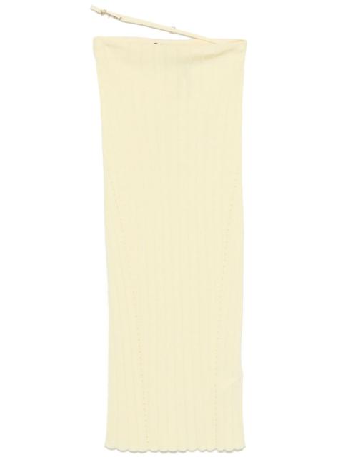 JACQUEMUS La jupe Pralù midi skirt