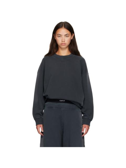 Off-White Gray Laundry 'Off' Sweatshirt