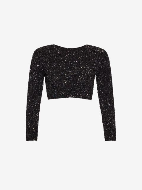 RETROFÊTE RAIN SEQUIN TOP