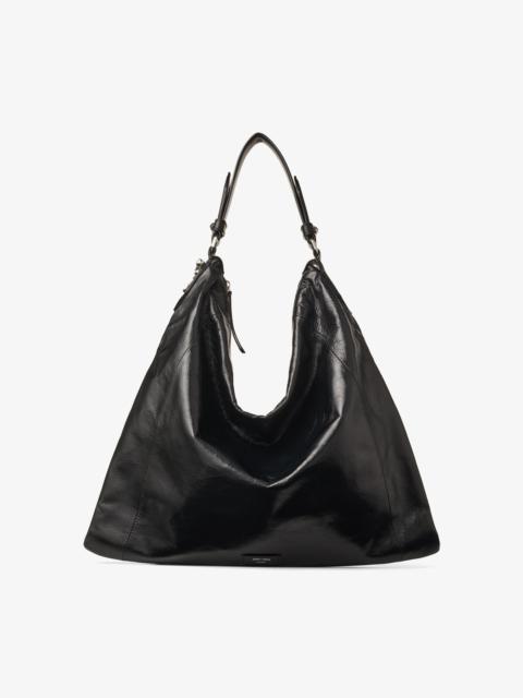 JIMMY CHOO Ana Hobo/S
Black Vintage Leather Hobo Handbag