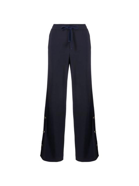 wide-leg drawstring trousers