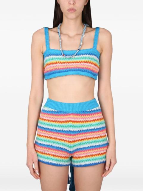Alanui striped crop top