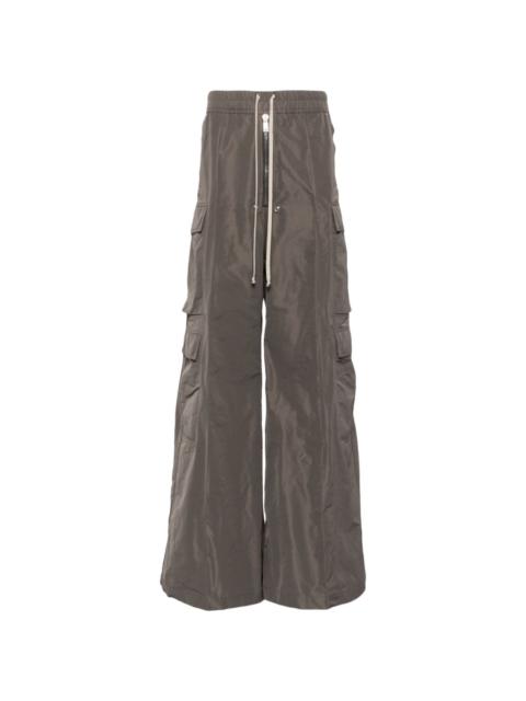 drawstring-waist cargo trousers