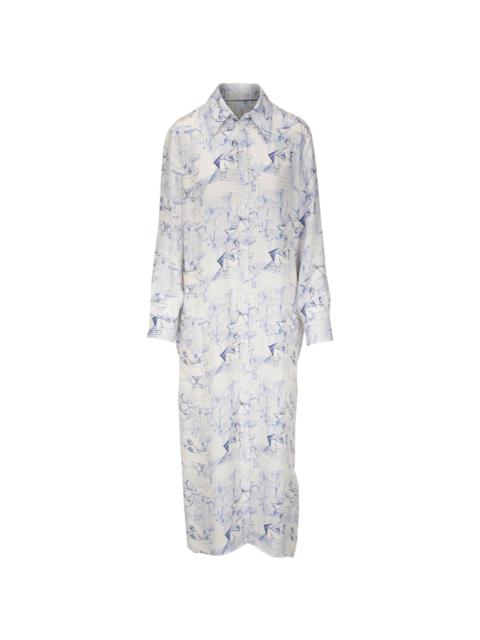 The Kiko graphic-print shirtdress