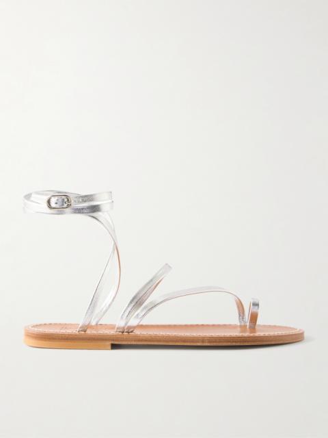 K.JACQUES Widow Metallic Leather Thong Sandals