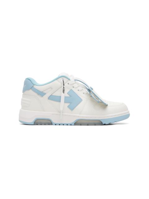 Off-White White & Blue 'Out Of Office' Sneakers