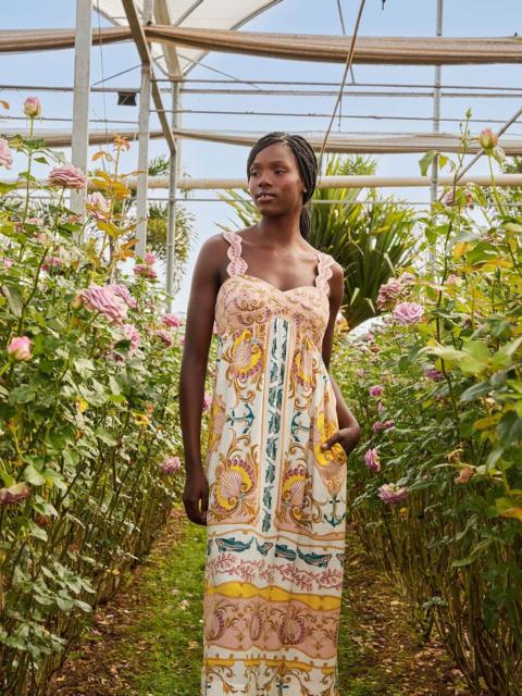 FARM RIO Off-White Maritime Magic Lenzing™ Ecovero™ Euroflax™ Maxi Dress