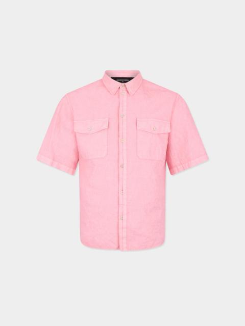 DSQUARED2 LINEN SHORT SLEEVES SHIRT