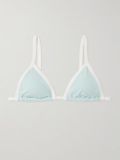 MARYSIA Porto Two-tone Triangle Bikini Top
