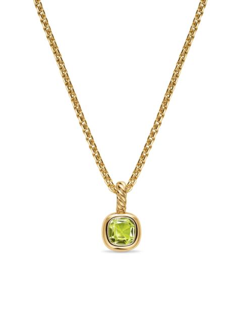 DAVID YURMAN Women's Mini Cushion Cut Amulet in 18K Yellow Gold - Peridot