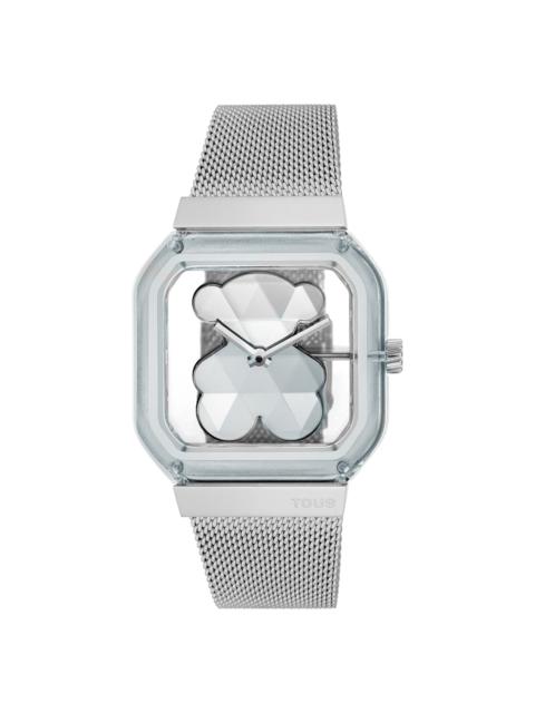 TOUS Analog watch with steel bracelet D-Bear Party