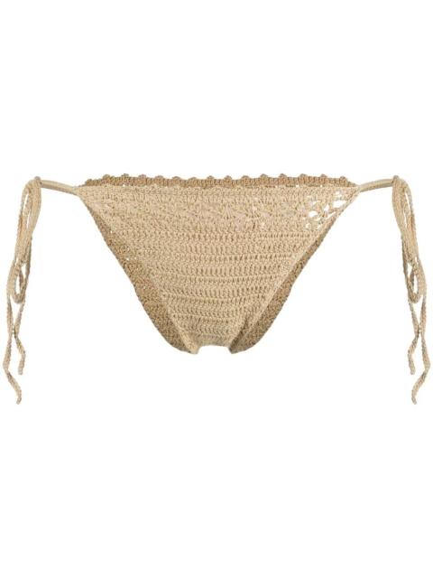 Cult Gaia side-tie crochet bikini-bottoms