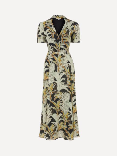 Temperley London Baxter Linen Sleeved Shirt Dress