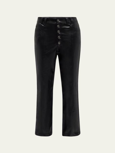 Cinq à Sept Wallace Faux Leather Bootcut Ankle Pants