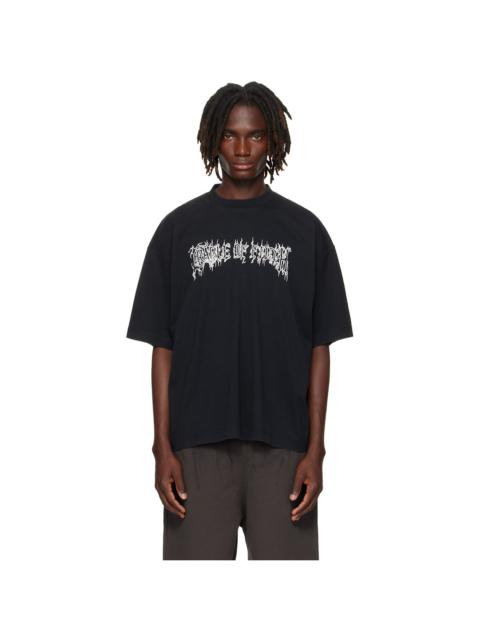 VETEMENTS Black Cradle of Filth Logo Regular T-shirt