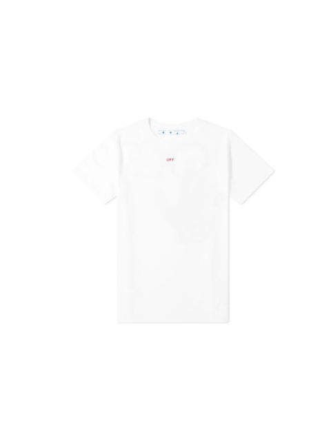 Off-White Off-White Stencil Short-Sleeve Slim Tee 'White/Red' OMAA027E20JER0060125