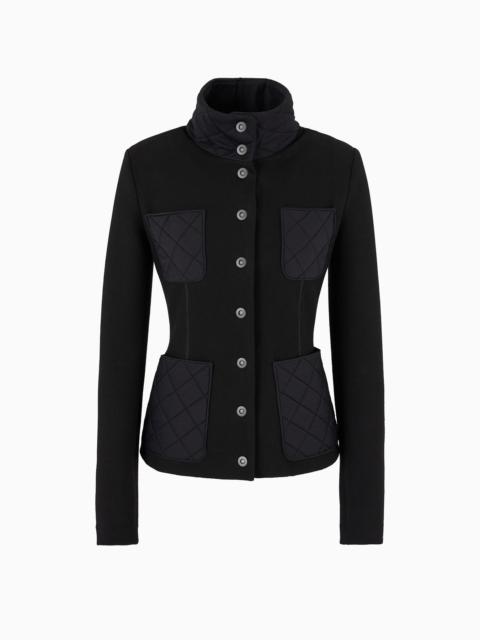 GIORGIO ARMANI ASV single-breasted jacket in viscose jersey