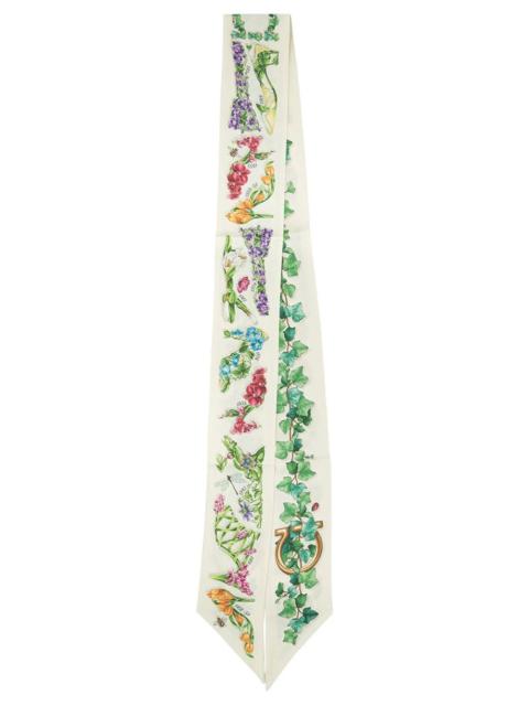 FERRAGAMO MINI SILK BANDEAU EDEN SHOES PRINT