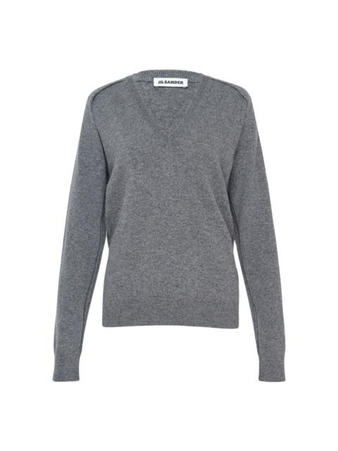 Jil Sander V-Neck Long Sleeve Jumper