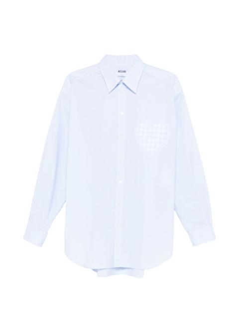 Moschino heart checked shirt