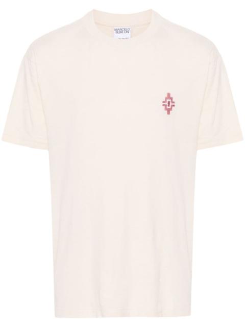 Graffiti Cross-embroidery cotton T-shirt