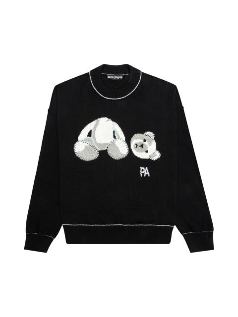 Palm Angels Ice Bear Sweater 'Black/White'