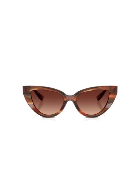 Dolce & Gabbana striped cat-eye sunglasses