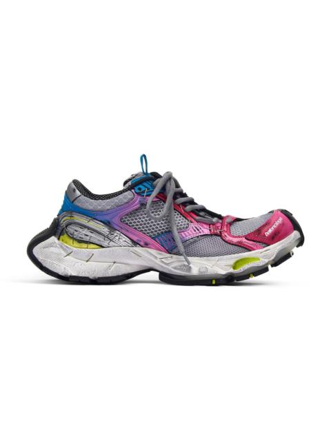 Women's Stapler Sneaker  in Grey/blue/pink/neon Yellow/white