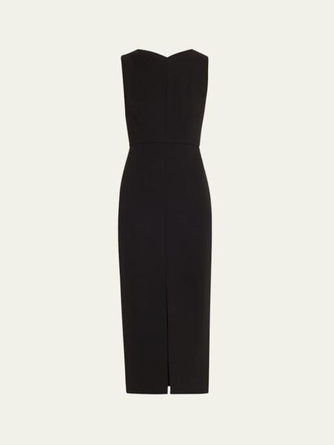 ROLAND MOURET Heavy Cady Midi Dress