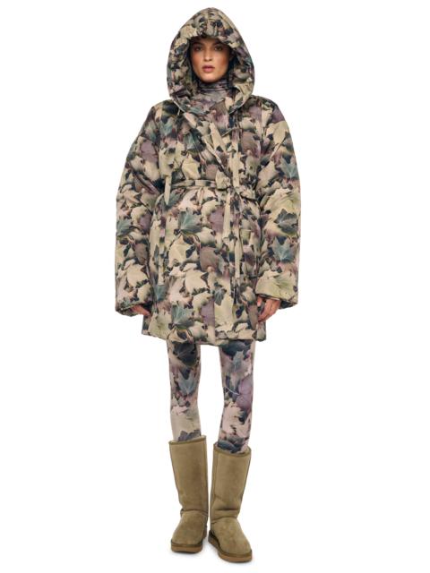 NORMA KAMALI HOODED SLEEPING BAG COAT TO KNEE