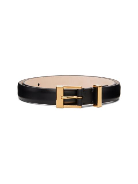 KHAITE Black Manhattan Belt