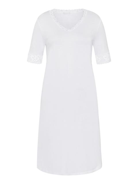 HANRO Moments Lace Trim Cotton Nightgown