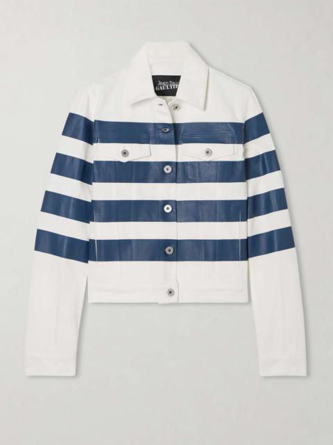 Jean Paul Gaultier Striped denim jacket