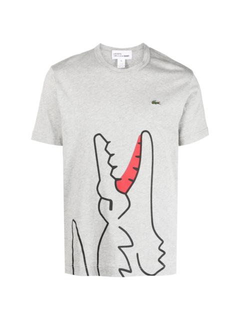 Comme des Garçons SHIRT x Lacoste logo-patch cotton T-shirt