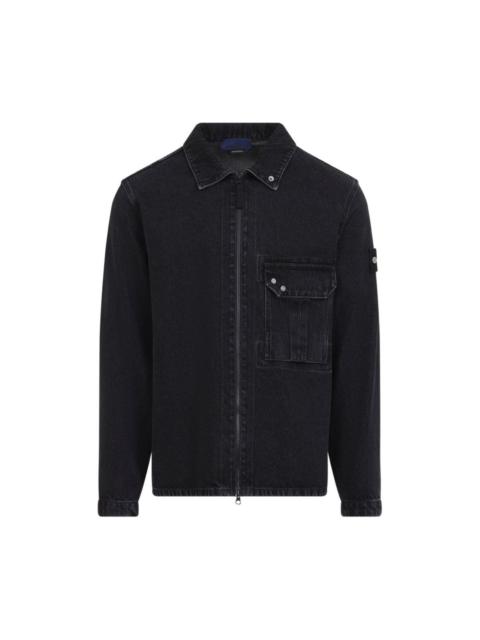 Stone Island Denim cotton shirt
