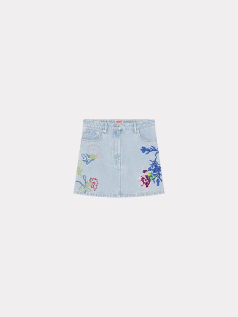 KENZO Embroidered mini skirt