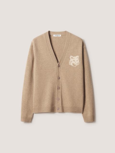Maison Kitsuné FOX HEAD INTARSIA MERINO CARDIGAN